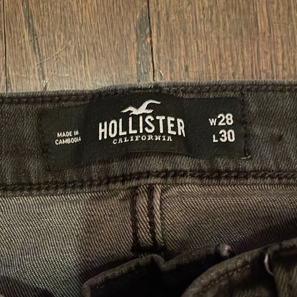 MENS HOLLISTER DISTRESSED SKINNY JEANS - Picture 4 of 6